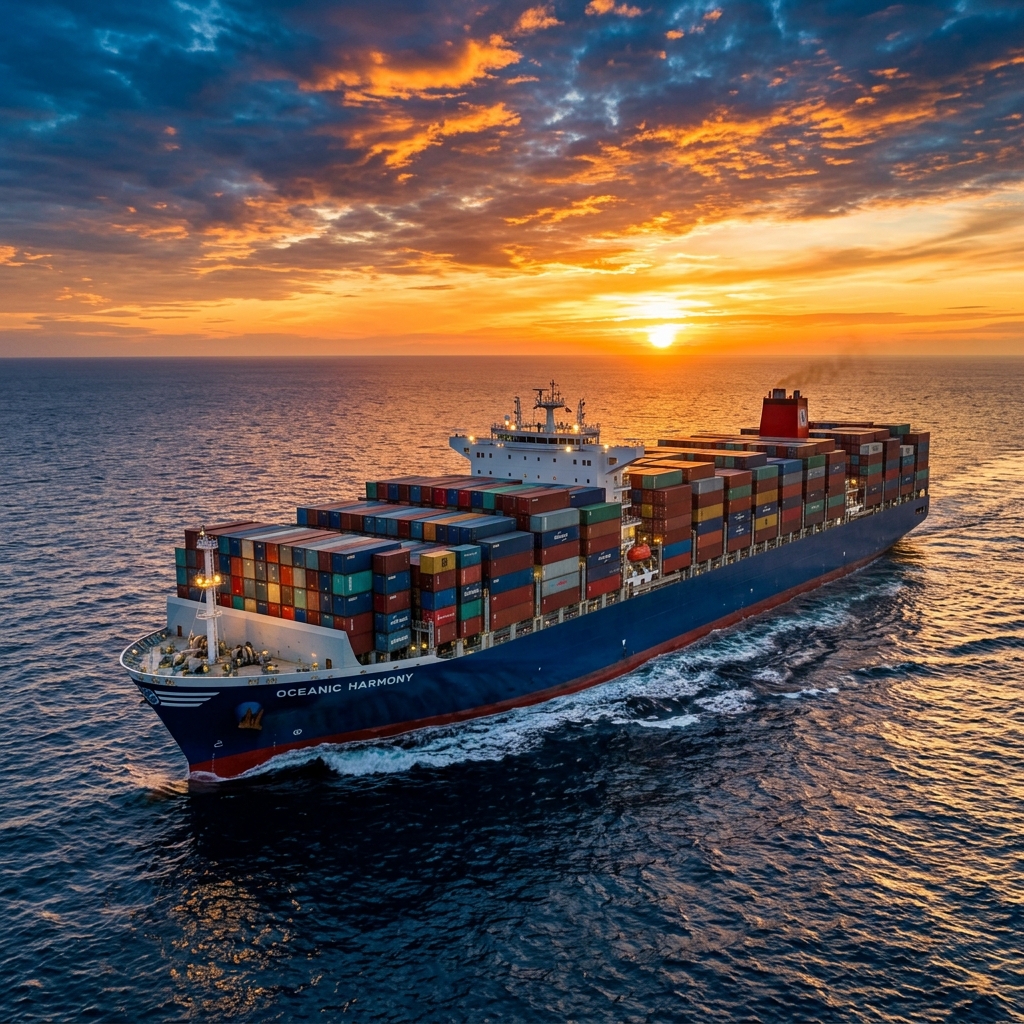 Shipping Container Cargo Ship